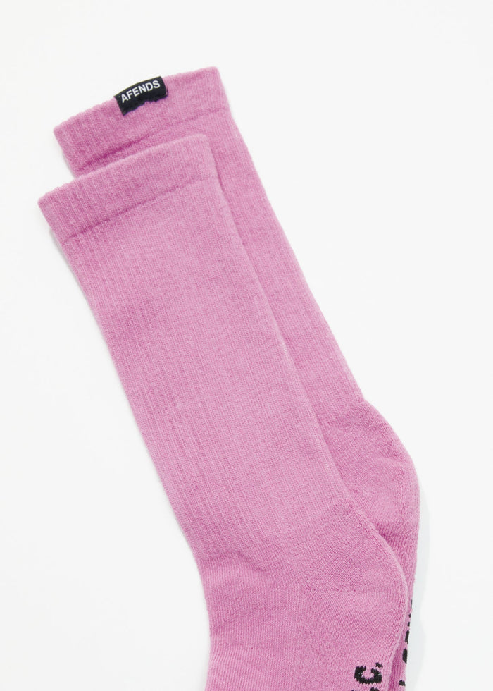 Afends Unisex Everyday - Hemp Crew Socks - Candy - Sustainable Clothing - Streetwear