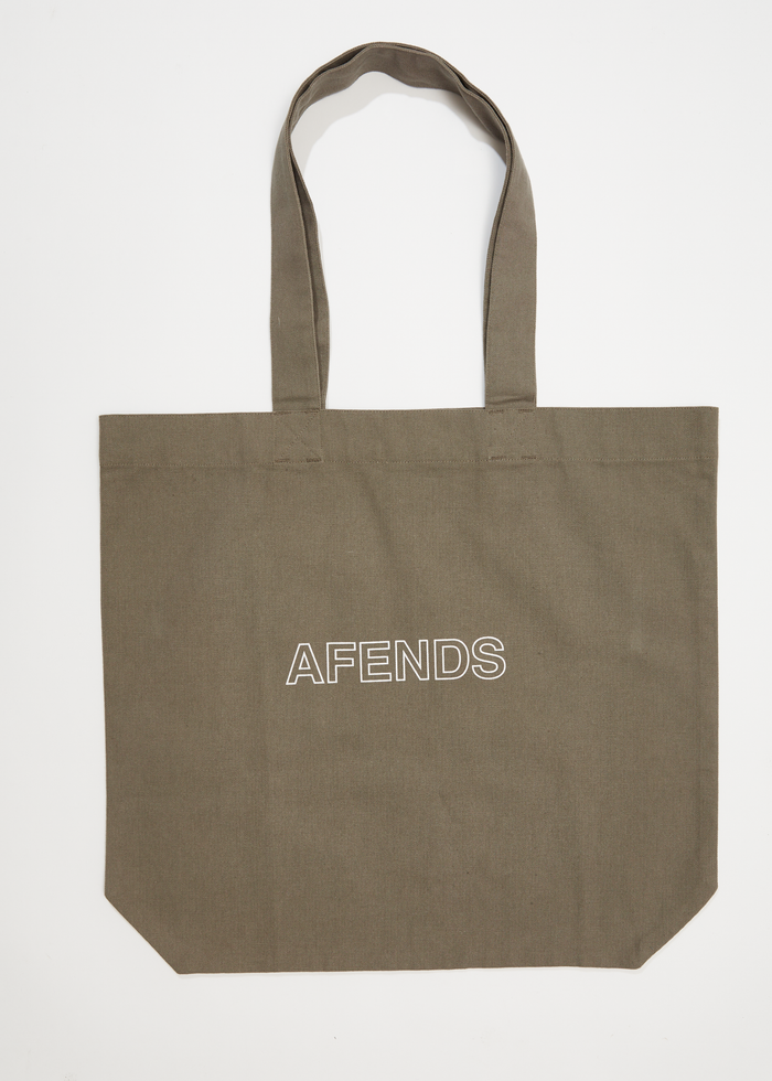 Afends Unisex Outline - Recycled Tote Bag - Beechwood - Sustainable Clothing - Streetwear