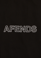 Afends Unisex Outline - Recycled Tote Bag - Black - Afends unisex outline   recycled tote bag   black   sustainable clothing   streetwear