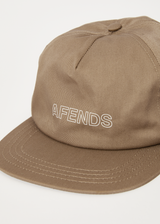 Afends Unisex Outline Recycled - Recycled 5 Panel Cap - Beechwood - Afends unisex outline recycled   recycled 5 panel cap   beechwood   sustainable clothing   streetwear