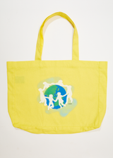 Afends Unisex Playtime - Hemp Oversized Tote Bag - Lemonade - Afends unisex playtime   hemp oversized tote bag   lemonade   sustainable clothing   streetwear