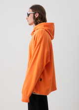Afends Unisex Return - Unisex Organic Oversized Hoodie - Papaya - Afends unisex return   unisex organic oversized hoodie   papaya   sustainable clothing   streetwear