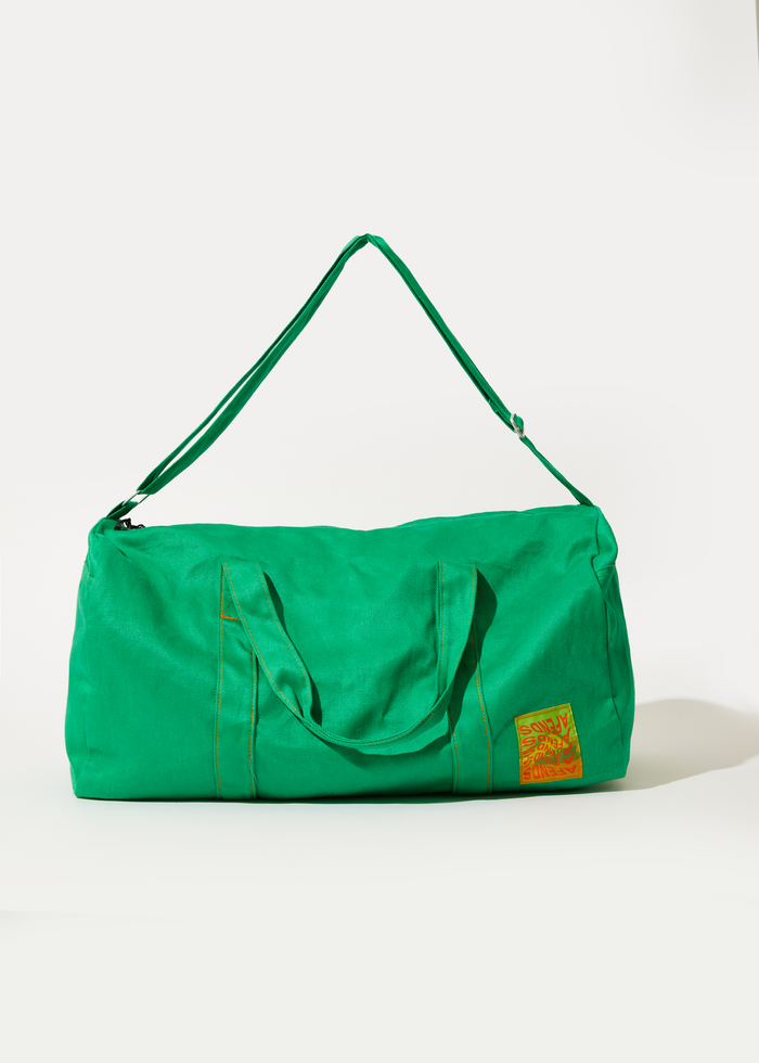 Afends Unisex Sleepy Hollow - Hemp Duffle Bag - Forest - Sustainable Clothing - Streetwear