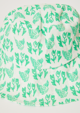 Afends Unisex Swan - Hemp Bucket Hat - Lime Green - Afends unisex swan   hemp bucket hat   lime green   sustainable clothing   streetwear