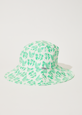 Afends Unisex Swan - Hemp Bucket Hat - Lime Green - Afends unisex swan   hemp bucket hat   lime green   sustainable clothing   streetwear