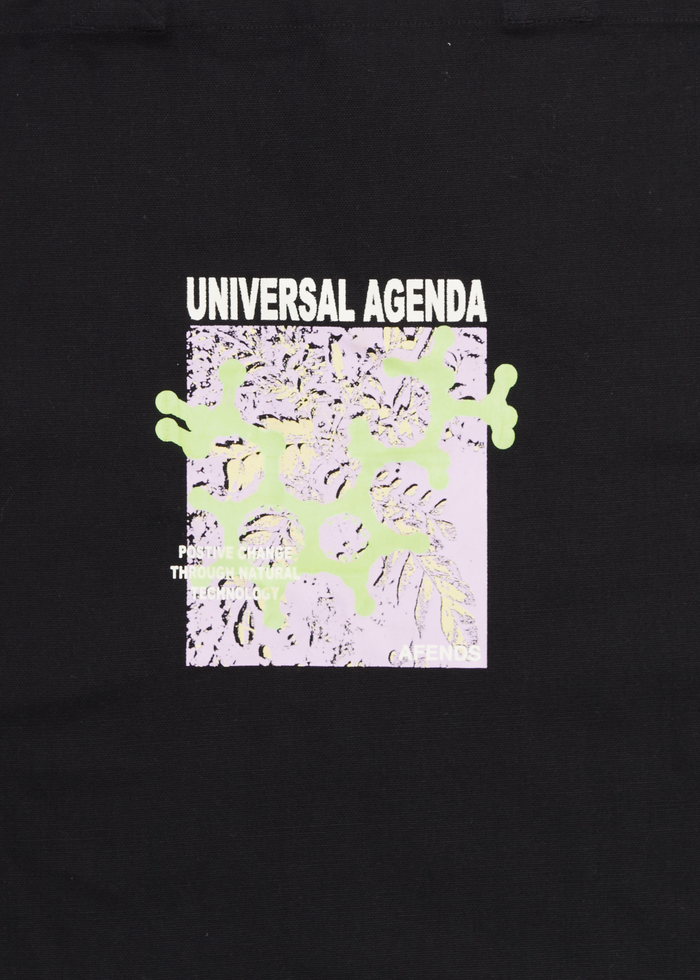 Afends Unisex Universal - Tote Bag - Black - Sustainable Clothing - Streetwear