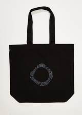 Afends Unisex Vortex - Recycled Tote Bag - Black - Afends unisex vortex   recycled tote bag   black   sustainable clothing   streetwear