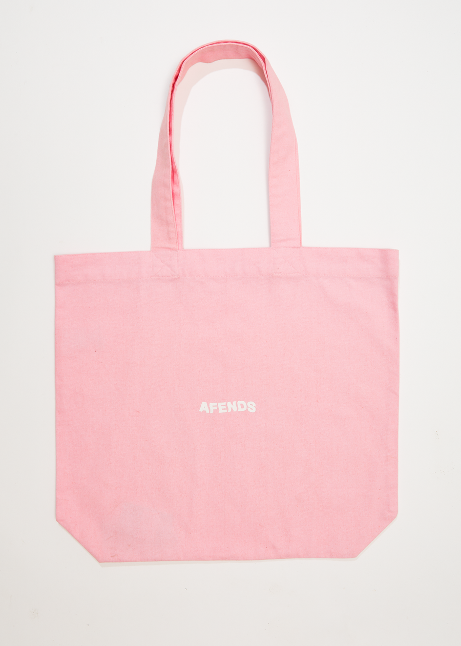 Afends Unisex Vortex - Recycled Tote Bag - Powder Pink - Afends US.