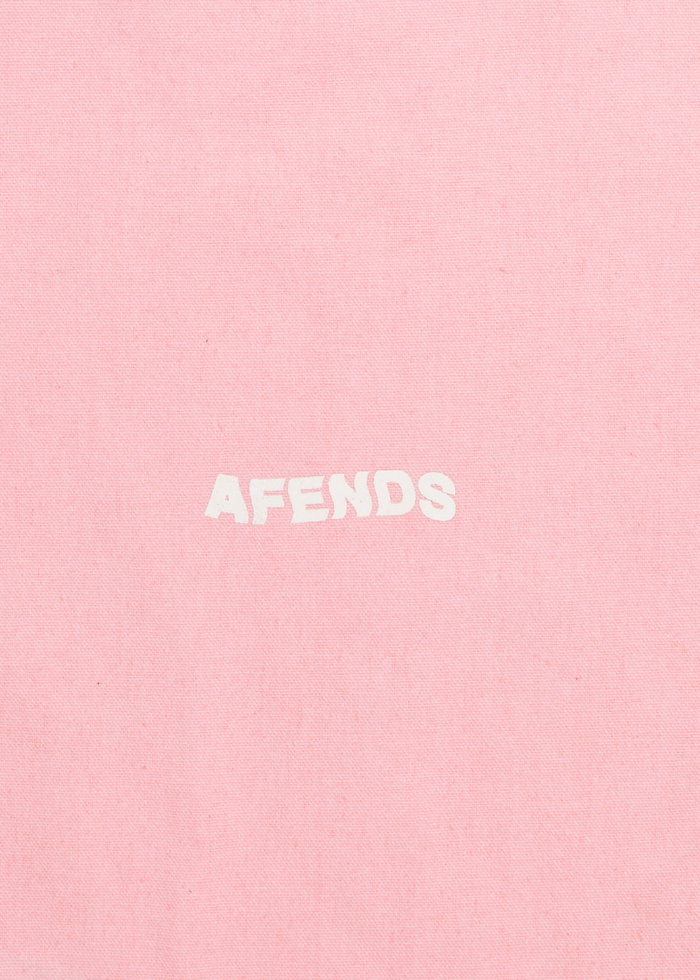 Afends Unisex Vortex - Recycled Tote Bag - Powder Pink - Sustainable Clothing - Streetwear