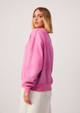 Afends Womens Boundless - Recycled Crew Neck Jumper - Bubblegum - Afends womens boundless   recycled crew neck jumper   bubblegum   sustainable clothing   streetwear