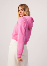 Afends Womens Boundless - Recycled Cropped Hoodie - Bubblegum - Afends womens boundless   recycled cropped hoodie   bubblegum   sustainable clothing   streetwear