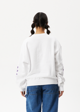 Afends Womens Daisy - Crew Neck Jumper - White - Afends womens daisy   crew neck jumper   white   sustainable clothing   streetwear