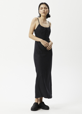 Afends Womens Dallas - Hemp Maxi Dress - Black - Afends womens dallas   hemp maxi dress   black   sustainable clothing   streetwear