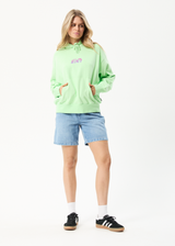 Afends Womens Electric - Hemp Hoodie - Lime Green - Afends womens electric   hemp hoodie   lime green   sustainable clothing   streetwear