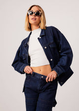 Afends Womens Innie - Hemp Denim Jacket - Original Rinse - Afends womens innie   hemp denim jacket   original rinse   sustainable clothing   streetwear
