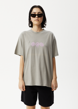 Afends Womens Lily Slay - Oversized Graphic T-Shirt - Olive - Afends womens lily slay   oversized graphic t shirt   olive   sustainable clothing   streetwear