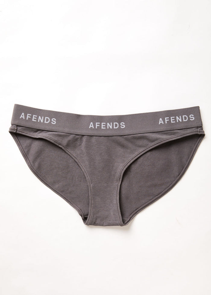 Afends Womens Molly - Hemp Bikini Briefs 3 Pack - Steel - Sustainable Clothing - Streetwear
