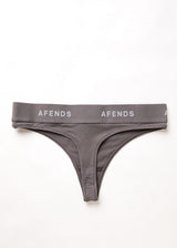 Afends Womens Molly - Hemp G-String Briefs 3 Pack - Steel - Afends womens molly   hemp g string briefs 3 pack   steel   sustainable clothing   streetwear