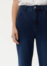 Afends Womens Marsha - Hemp Denim Slim Flared Jeans - Original Rinse - Afends womens marsha   hemp denim slim flared jeans   original rinse   sustainable clothing   streetwear