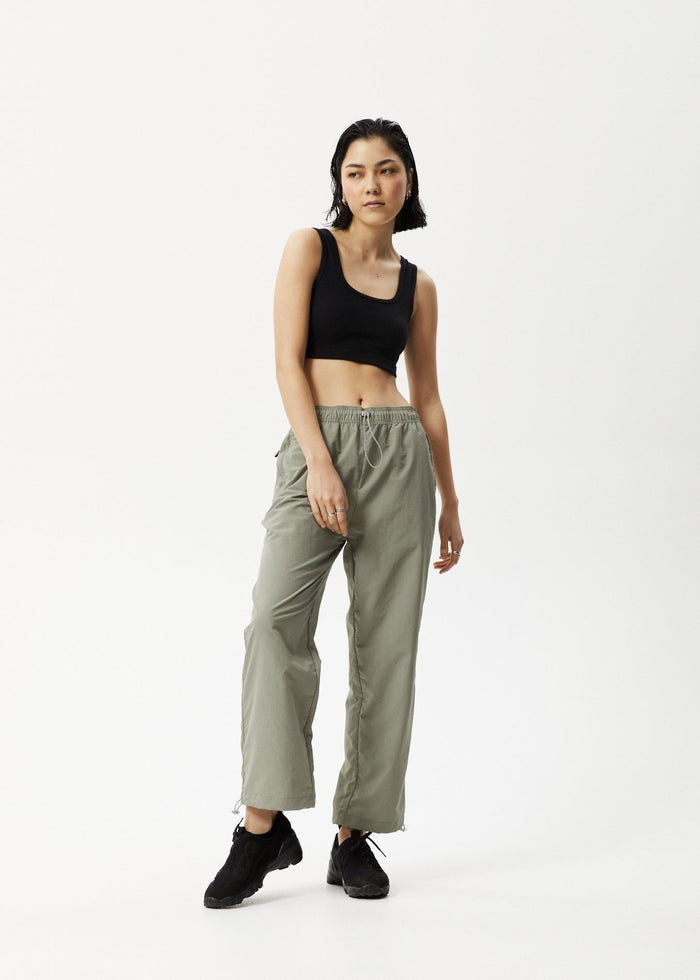 Afends Womens Octave - Spray Pants - Olive - Sustainable Clothing - Streetwear