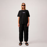 Afends Womens Pearly - Hemp Oversized T-Shirt - Black - Afends womens pearly   hemp oversized t shirt   black   sustainable clothing   streetwear