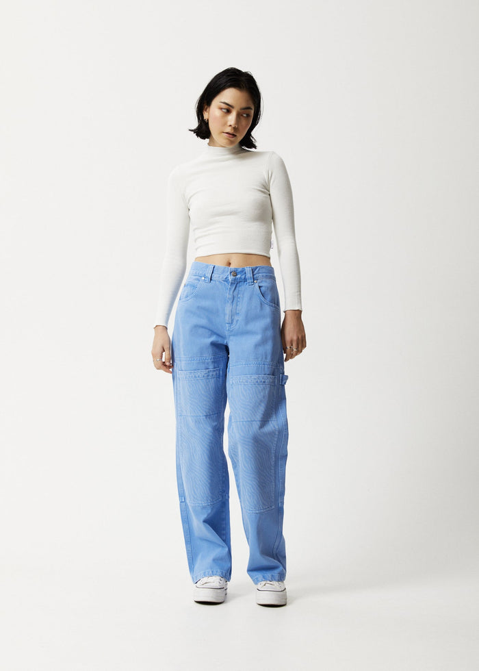 Afends Womens Polar Moss - Denim Carpenter Jeans - Faded Arctic - Sustainable Clothing - Streetwear