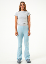 Afends Womens Samia - Recycled Knit Pants - Sky Blue - Afends womens samia   recycled knit pants   sky blue   sustainable clothing   streetwear