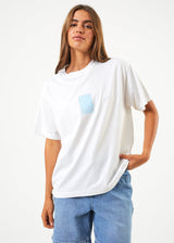 Afends Womens Samia - Recycled Oversized Graphic T-Shirt - White - Afends womens samia   recycled oversized graphic t shirt   white   sustainable clothing   streetwear