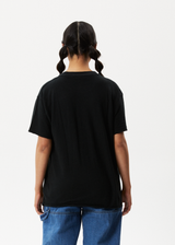Afends Womens Slay - Hemp Oversized T-Shirt - Black - Afends womens slay   hemp oversized t shirt   black   sustainable clothing   streetwear