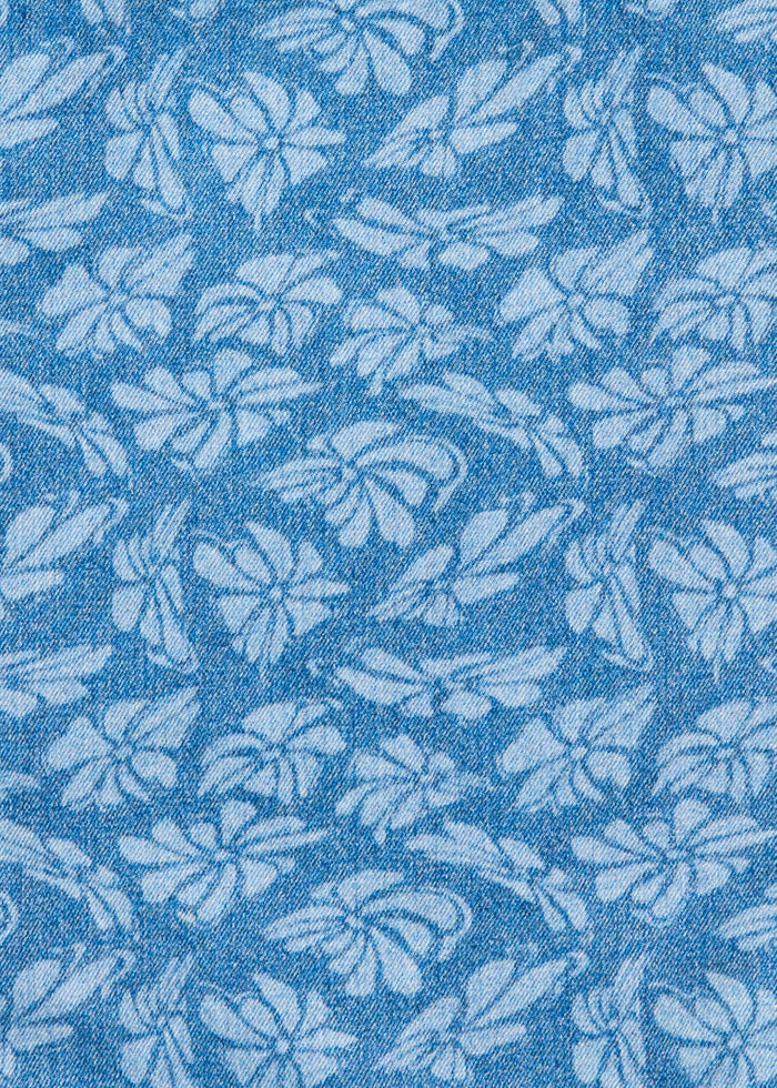 Afends Unisex Billie - Hemp Denim Floral Tote Bag - Floral Blue - Sustainable Clothing - Streetwear