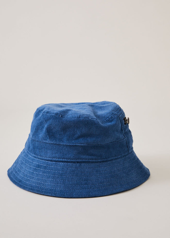 Afends Unisex Anderson - Hemp Corduroy Bucket Hat - Cobalt - Sustainable Clothing - Streetwear