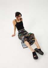 Afends Womens Astral - Sheer Maxi Skirt - Black - Afends womens astral   sheer maxi skirt   black   sustainable clothing   streetwear