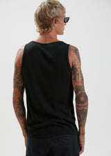 Afends Mens Foundation - Hemp Rib Singlet - Black - Afends mens foundation   hemp rib singlet   black   sustainable clothing   streetwear