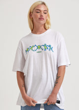 Afends Unisex Sleepy Hollow - Unisex Hemp Graphic T-Shirt - White - Afends unisex sleepy hollow   unisex hemp graphic t shirt   white   sustainable clothing   streetwear