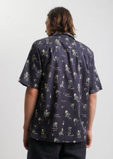 Afends Unisex Tokes - Unisex Organic Short Sleeve Shirt - Charcoal - Afends unisex tokes   unisex organic short sleeve shirt   charcoal   sustainable clothing   streetwear