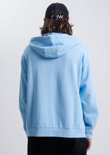 Afends Mens Daxon - Hemp Zip Up Hoodie - Sky Blue - Afends mens daxon   hemp zip up hoodie   sky blue   sustainable clothing   streetwear