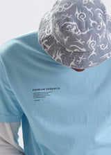 Afends Mens Reynolds - Unisex Organic Retro T-Shirt - Sky Blue - Afends mens reynolds   unisex organic retro t shirt   sky blue   sustainable clothing   streetwear