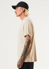 Afends Mens Classic - Hemp Retro T-Shirt - Bone - Afends mens classic   hemp retro t shirt   bone   sustainable clothing   streetwear