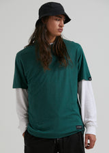 Afends Mens Classic - Hemp Retro T-Shirt - Emerald - Https://player.vimeo.com/external/664078350.hd.mp4?s=d629048448e5875d27f3554f416636fa04db90ba&profile_id=175