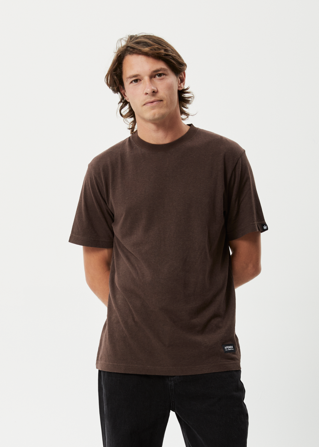 Afends Mens Classic - Hemp Retro T-Shirt - Earth - Sustainable Clothing - Streetwear