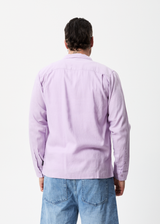 Afends Mens Critical - Hemp Cuban Long Sleeve Shirt - Orchid - Afends mens critical   hemp cuban long sleeve shirt   orchid   sustainable clothing   streetwear