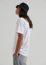 Afends Mens Credits - Recycled Retro T-Shirt - White - Afends mens credits   recycled retro t shirt   white   sustainable clothing   streetwear