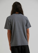 Afends Mens Ender - Recycled Striped T-Shirt - White - Afends mens ender   recycled striped t shirt   white   sustainable clothing   streetwear