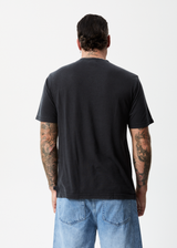 Afends Mens Walker - Hemp Retro T-Shirt - Faded Black - Afends mens walker   hemp retro t shirt   faded black   sustainable clothing   streetwear
