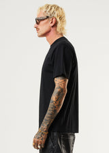 Afends Mens Machine - Recycled Retro T-Shirt - Black - Afends mens machine   recycled retro t shirt   black   sustainable clothing   streetwear