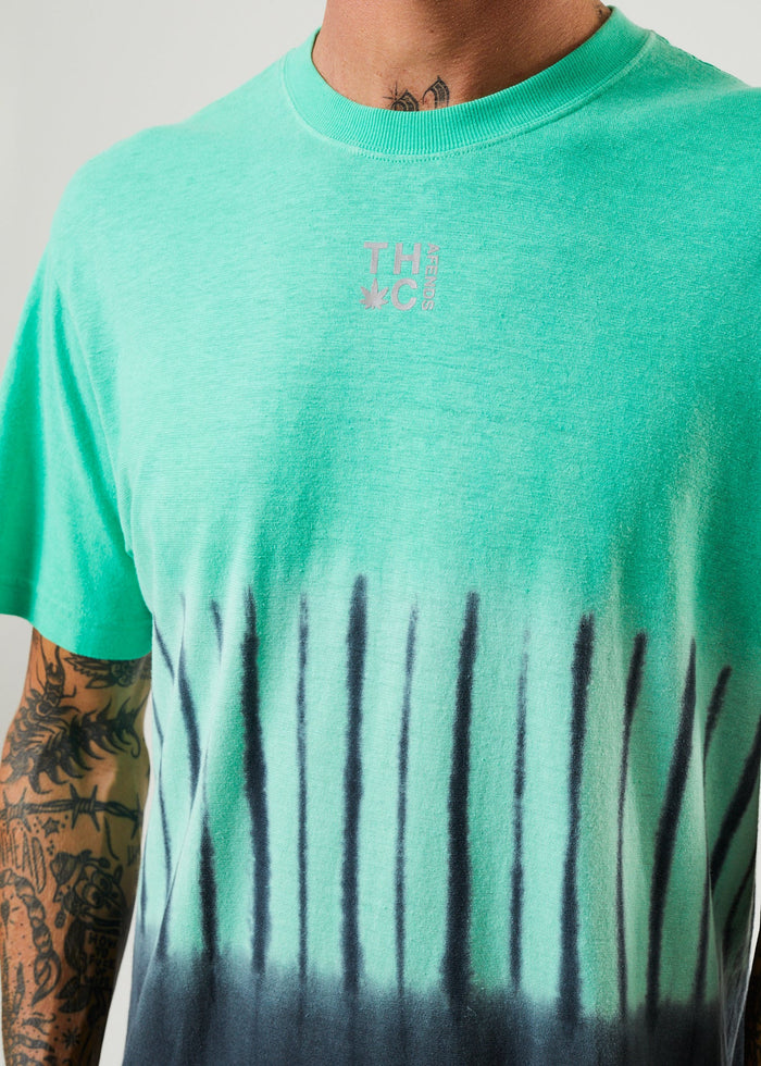 Afends Mens Homebound - Hemp Retro T-Shirt - Mint - Sustainable Clothing - Streetwear
