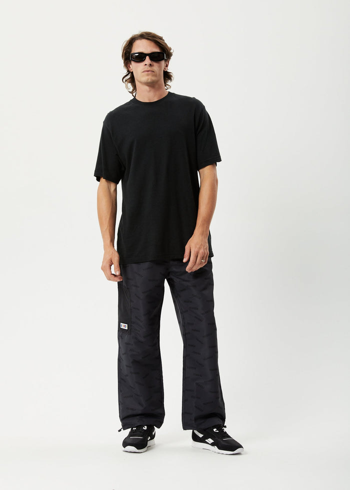 Afends Mens Fendsa - Recycled Spray Pants - Charcoal - Sustainable Clothing - Streetwear