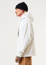 Afends Mens Ripple - Organic Graphic Hoodie - White - Afends mens ripple   organic graphic hoodie   white   sustainable clothing   streetwear