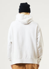 Afends Mens Ripple - Organic Graphic Hoodie - White - Afends mens ripple   organic graphic hoodie   white   sustainable clothing   streetwear