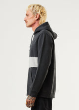 Afends Mens Panel - Organic Hoodie - Black Marle - Afends mens panel   organic hoodie   black marle   sustainable clothing   streetwear